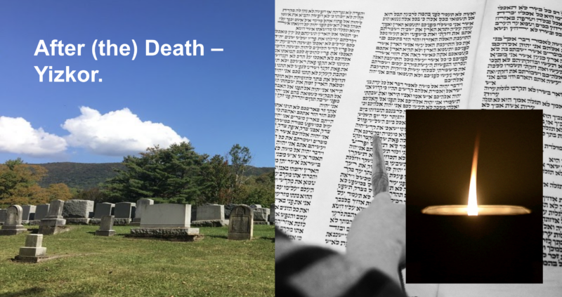 Cemetery and Torah scroll