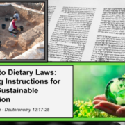 Digging into Dietary Laws: Uncovering Instructions for Ethical & Sustainable Consumption, from Parashat R’eih - Deuteronomy 12:17-25