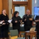 The Congregation Beth Israel choir sings to honor Yom HaShoah.