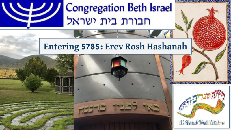 Entering 5785: Erev Rosh Hashanah