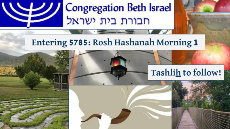 Entering 5785: Rosh Hashanah Morning 1; Tashlich to follow!