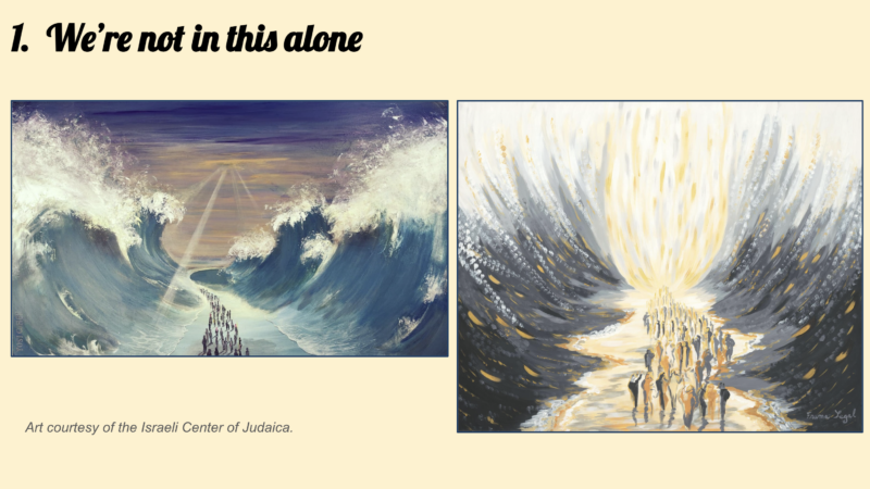 1) "We're not in this alone."